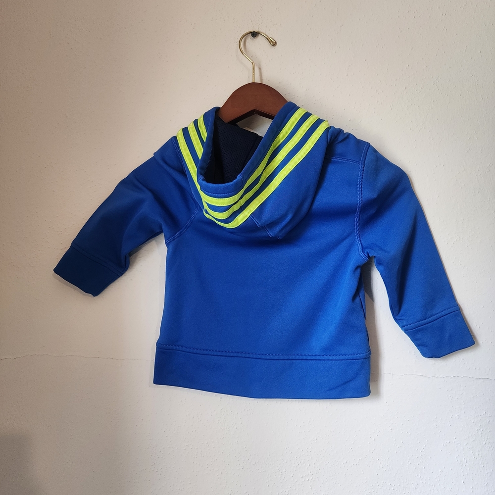 Adidas Kids Blue Hoodie - Picture 6 of 6
